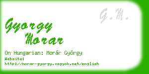 gyorgy morar business card