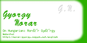 gyorgy morar business card